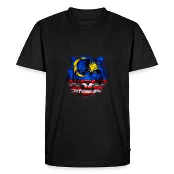 Malaisie - T-shirt Premium bio Homme - noir - Devant - Nico (187cm)