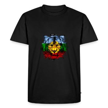 Mapuche - Men's Premium Organic T-Shirt - black - Front - Nico (187cm)