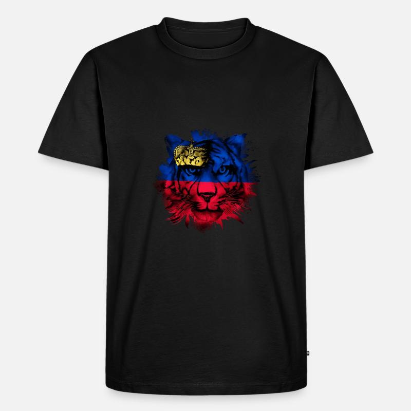 Liechtenstein - Männer Premium Bio T-Shirt - Schwarz
