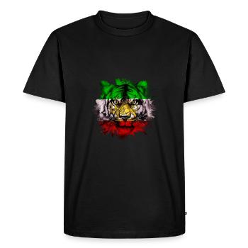 Persia - Men's Premium Organic T-Shirt - black - Front - Nico (187cm)