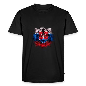 Slovakia - Men's Premium Organic T-Shirt - black - Front - Nico (187cm)