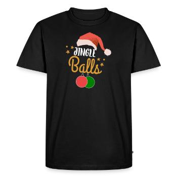 Noël Hommes Humour Drôle Jingle Balls - T-shirt Premium bio Homme - noir - Devant - Nico (187cm)