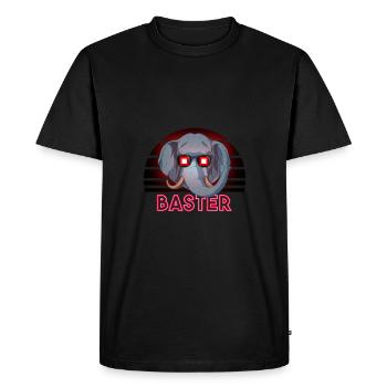 Baster - Men's Premium Organic T-Shirt - black - Front - Nico (187cm)