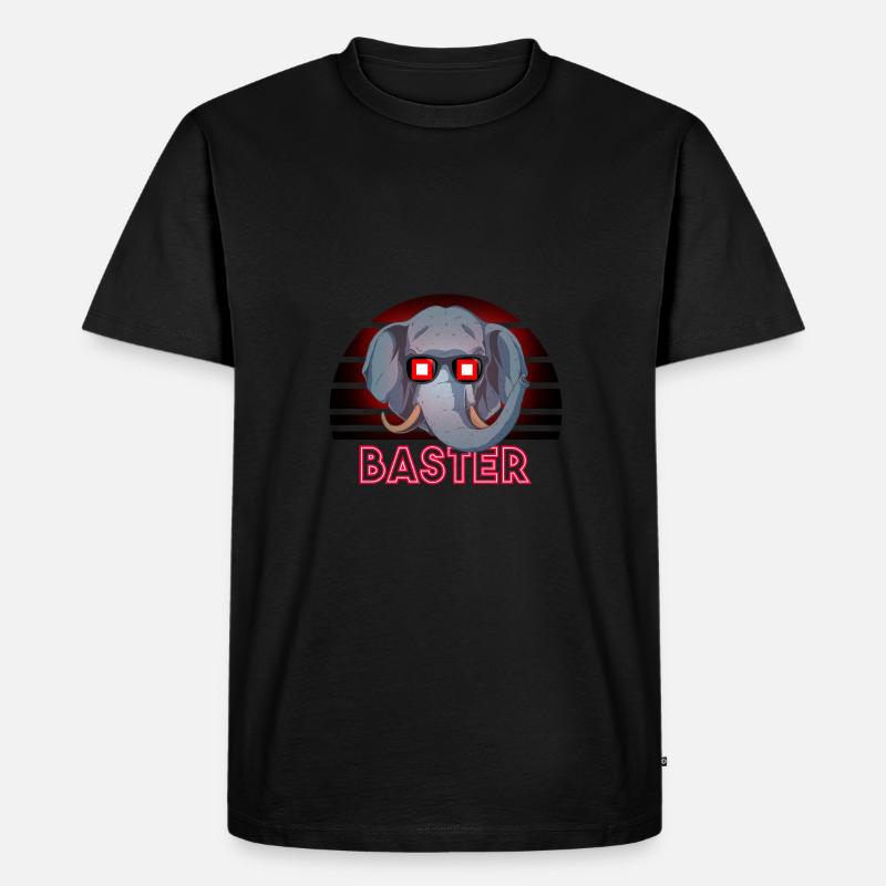 Baster - Männer Premium Bio T-Shirt - Schwarz