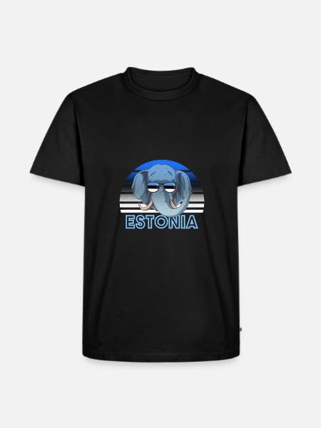 Estonia - Men's Premium Organic T-Shirt - black