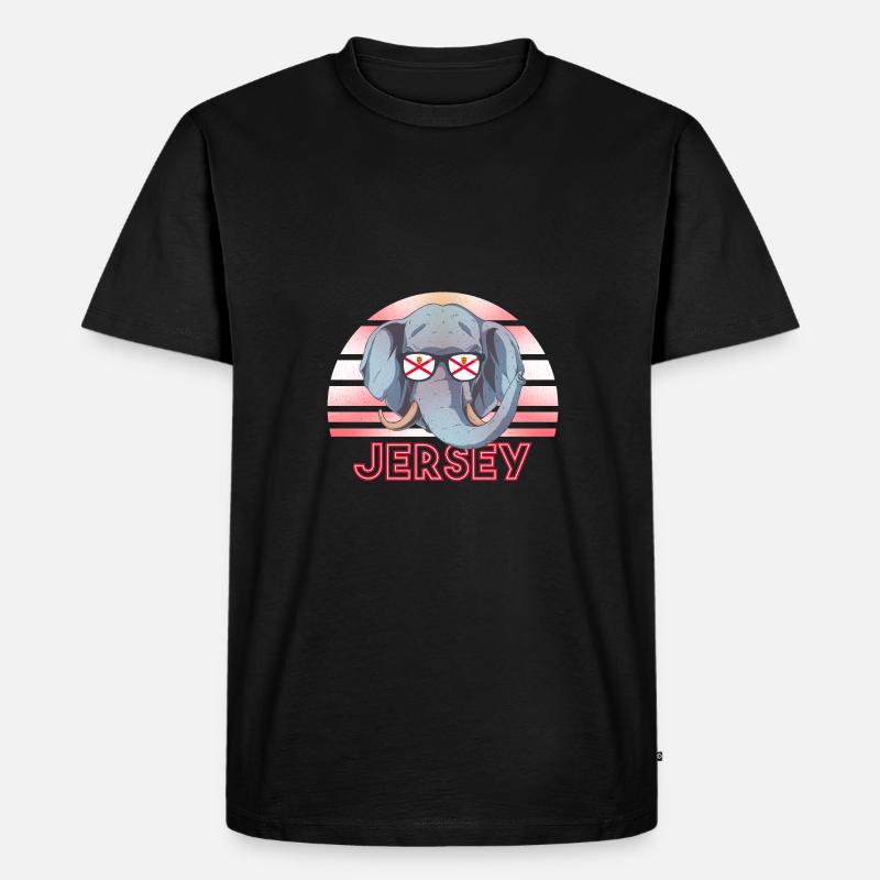 Jersey - Männer Premium Bio T-Shirt - Schwarz