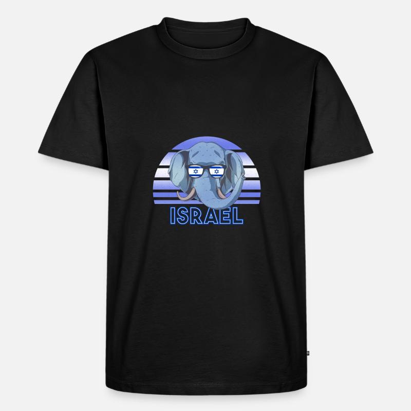 Israel - Männer Premium Bio T-Shirt - Schwarz