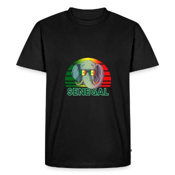 Sénégal - T-shirt Premium bio Homme - noir - Devant - Nico (187cm)
