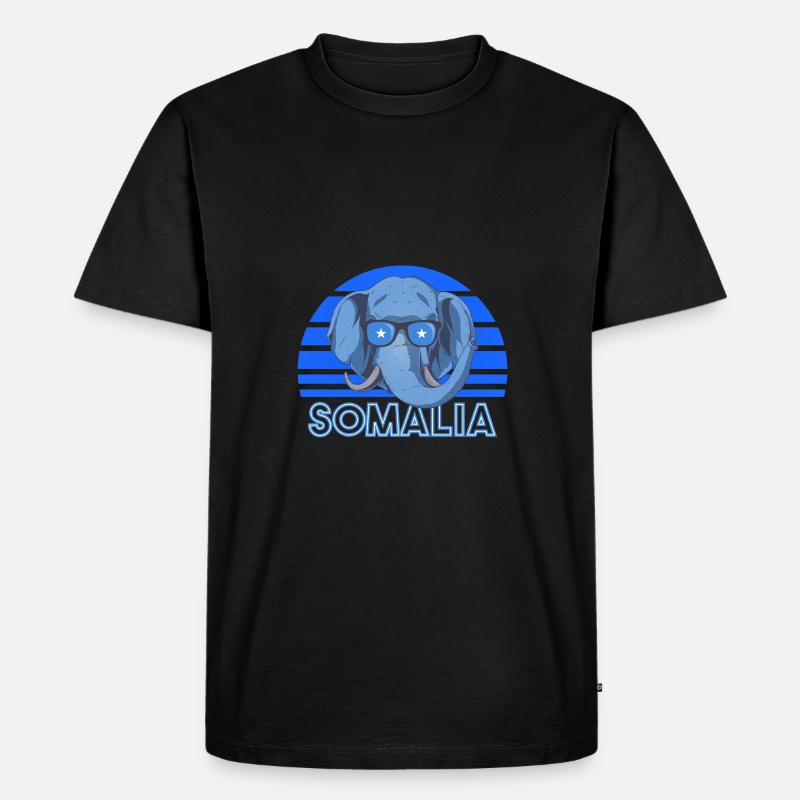 Somalia - Männer Premium Bio T-Shirt - Schwarz