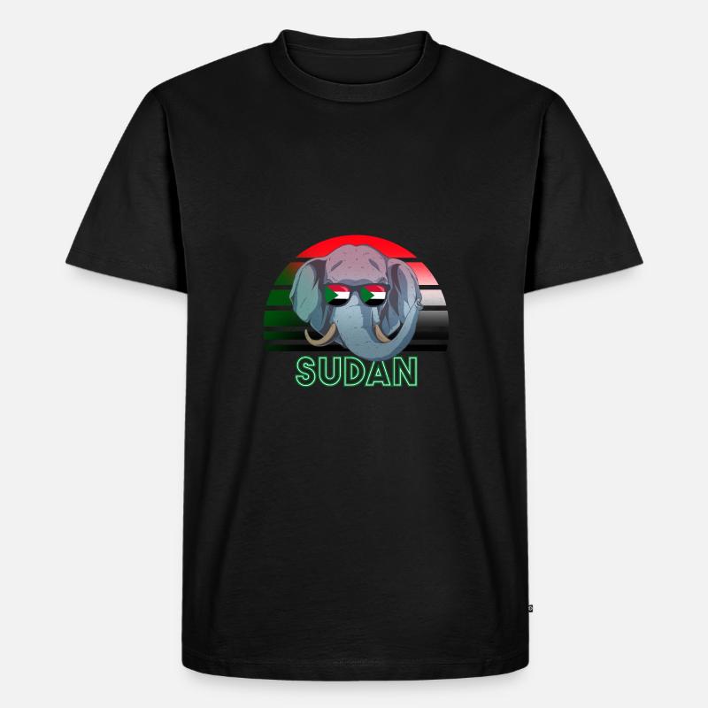 Sudan - Männer Premium Bio T-Shirt - Schwarz