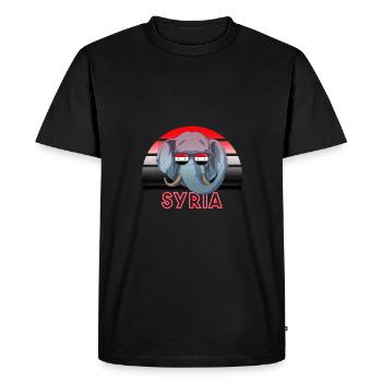 Syria - Men's Premium Organic T-Shirt - black - Front - Nico (187cm)