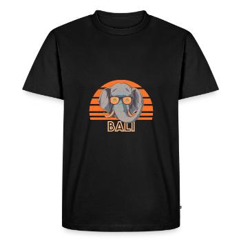Bali - Men's Premium Organic T-Shirt - black - Front - Nico (187cm)