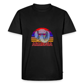 Arménie - T-shirt Premium bio Homme - noir - Devant - Nico (187cm)
