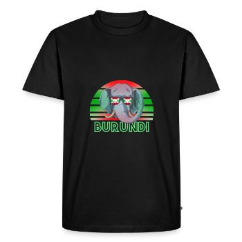 Burundi - T-shirt Premium bio Homme - noir - Devant - Nico (187cm)