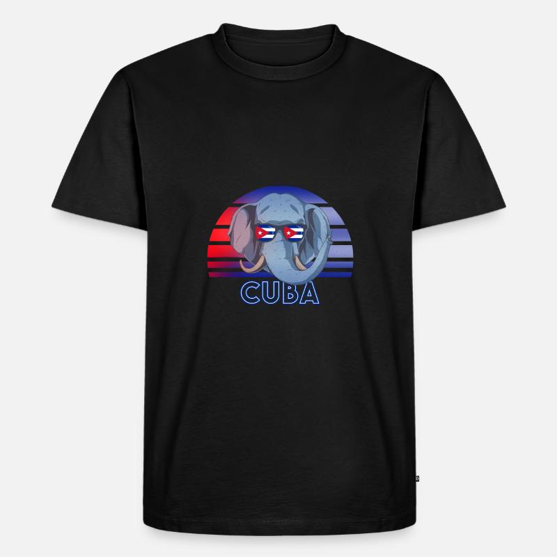 Kuba - Männer Premium Bio T-Shirt - Schwarz