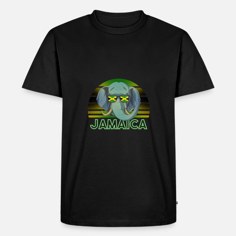 Jamaika - Männer Premium Bio T-Shirt - Schwarz