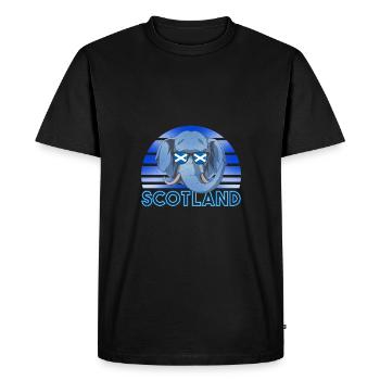 Scotland - Men's Premium Organic T-Shirt - black - Front - Nico (187cm)