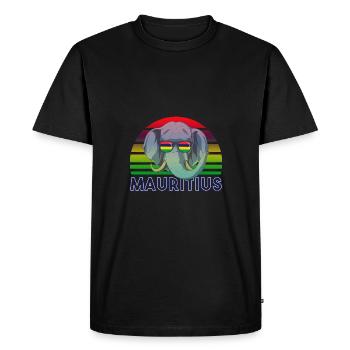 Maurice - T-shirt Premium bio Homme - noir - Devant - Nico (187cm)