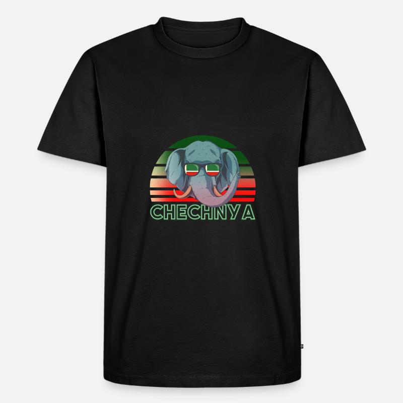 Tschetschenien - Männer Premium Bio T-Shirt - Schwarz