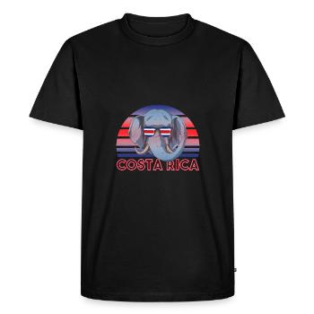 Costa Rica - T-shirt Premium bio Homme - noir - Devant - Nico (187cm)