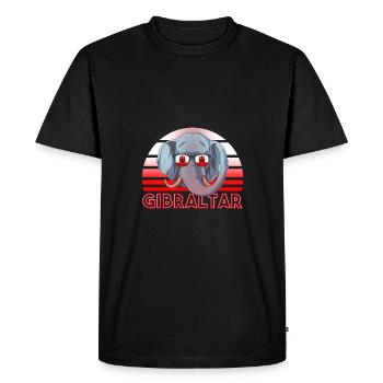 Gibraltar - T-shirt Premium bio Homme - noir - Devant - Nico (187cm)