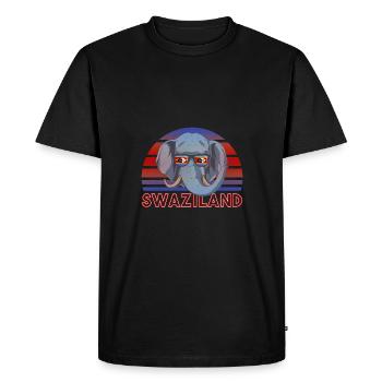 Swaziland - T-shirt Premium bio Homme - noir - Devant - Nico (187cm)
