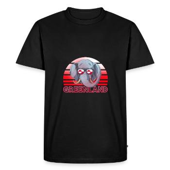 Groenland - T-shirt Premium bio Homme - noir - Devant - Nico (187cm)