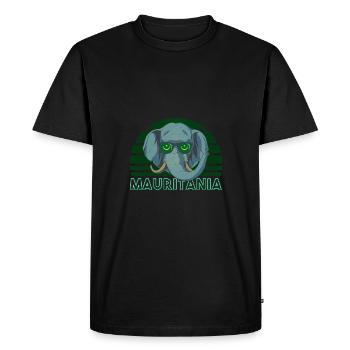 Mauritania - Men's Premium Organic T-Shirt - black - Front - Nico (187cm)