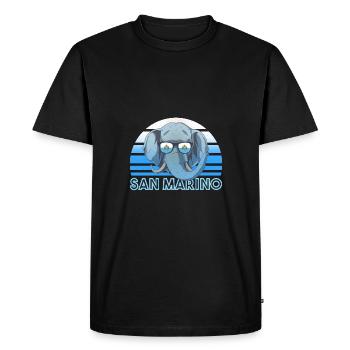 Saint-Marin - T-shirt Premium bio Homme - noir - Devant - Nico (187cm)