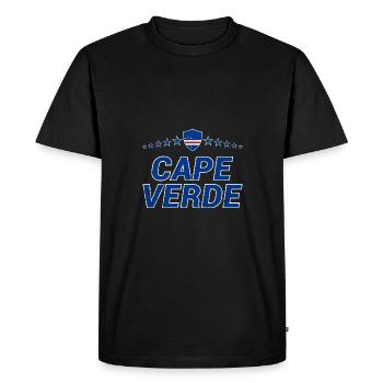 Cap-Vert - T-shirt Premium bio Homme - noir - Devant - Nico (187cm)