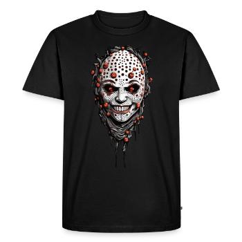 Creepy Halloween Trypophobia Horror Design - Men's Premium Organic T-Shirt - black - Front - Nico (187cm)