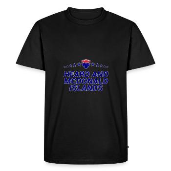 Îles Heard et McDonald - T-shirt Premium bio Homme - noir - Devant - Nico (187cm)