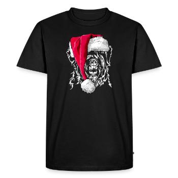 BOUVIER DES FLANDRES cadeau de Noël - T-shirt Premium bio Homme - noir - Devant - Nico (187cm)