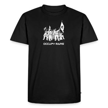 Occupy Mars Exploration astronaute Voyage T-shirt - T-shirt Premium bio Homme - noir - Devant - Nico (187cm)