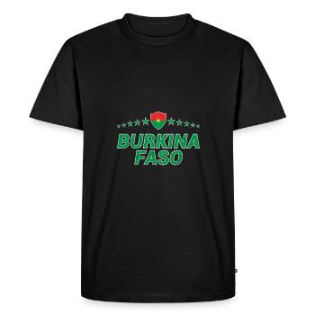 Burkina Faso - T-shirt Premium bio Homme - noir - Devant - Nico (187cm)
