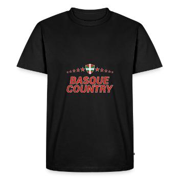 Pays basque - T-shirt Premium bio Homme - noir - Devant - Nico (187cm)