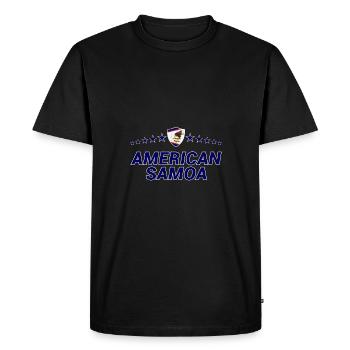 Samoa américaines - T-shirt Premium bio Homme - noir - Devant - Nico (187cm)