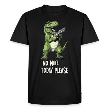 Non Mike aujourd’hui IPSC T-Rex - T-shirt Premium bio Homme - noir - Devant - Nico (187cm)