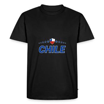 Chile - Men's Premium Organic T-Shirt - black - Front - Nico (187cm)