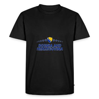 Bosnie-Herzégovine - T-shirt Premium bio Homme - noir - Devant - Nico (187cm)