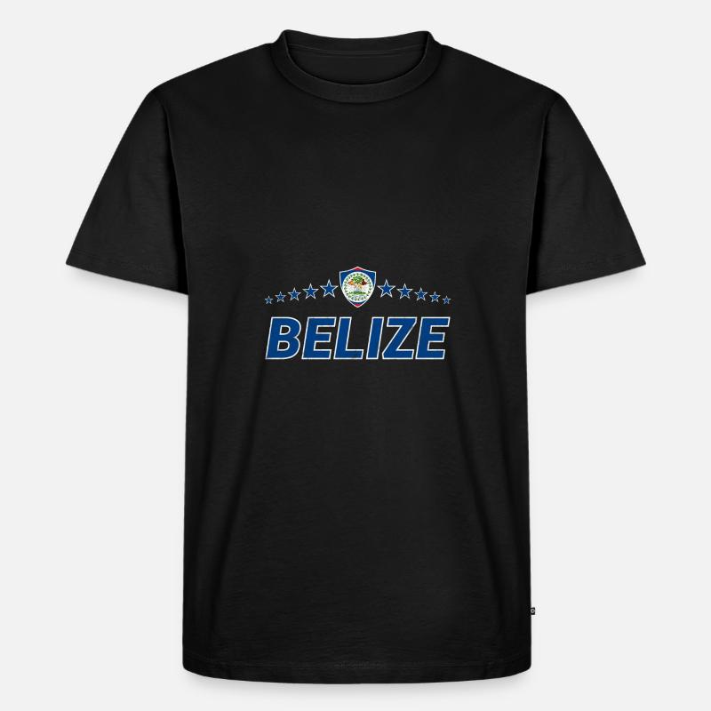 Belize - Männer Premium Bio T-Shirt - Schwarz