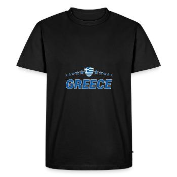 Grèce - T-shirt Premium bio Homme - noir - Devant - Nico (187cm)