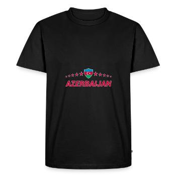 Azerbaïdjan - T-shirt Premium bio Homme - noir - Devant - Nico (187cm)