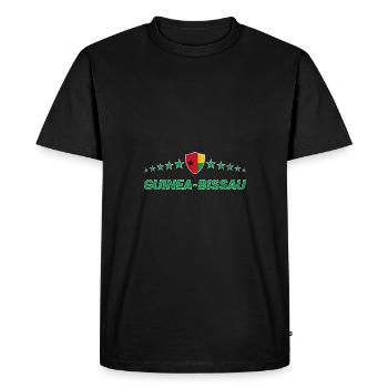 Guinée-Bissau - T-shirt Premium bio Homme - noir - Devant - Nico (187cm)