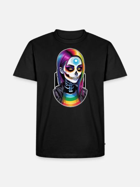 Halloween - Rock & Rainbow - Men's Premium Organic T-Shirt - black