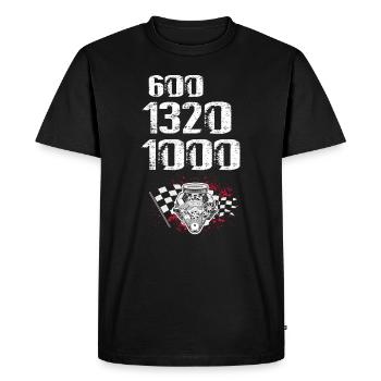Racing boat design for drag boat racing - Men's Premium Organic T-Shirt - black - Front - Nico (187cm)