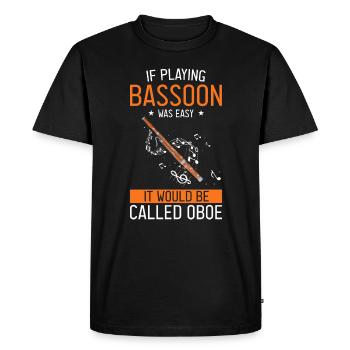 Conception bassoniste pour orchestre à vent - T-shirt Premium bio Homme - noir - Devant - Nico (187cm)