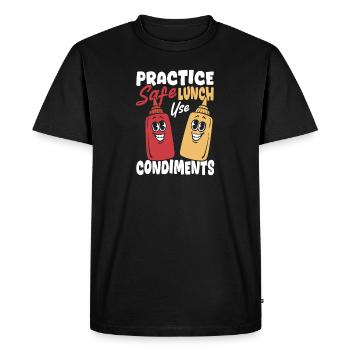 Spice Lunch Spices Sauce - Men's Premium Organic T-Shirt - black - Front - Nico (187cm)