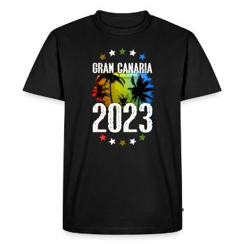Grande Canarie 2023 (Garantie du prix le plus bas) - T-shirt Premium bio Homme - noir - Devant - Nico (187cm)