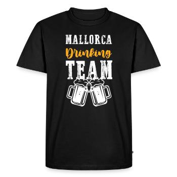 Majorque Équipe de Consommation - T-shirt Premium bio Homme - noir - Devant - Nico (187cm)
